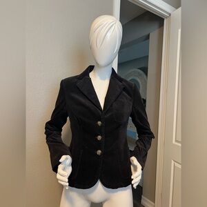 LondonJean Women's Black Velvet Blazer size 8
